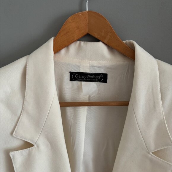 Vintage 80s Cream Blazer - Picture 6 of 10